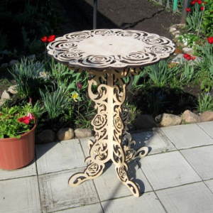 Laser Cutting Designs for Garden table