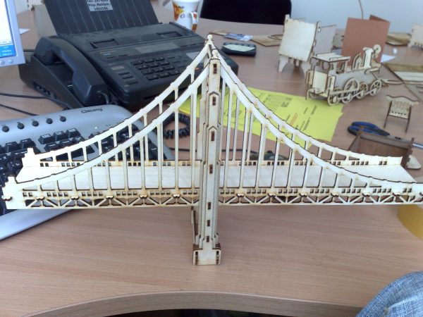 Laser Cutting Designs for Puente Golden Gate