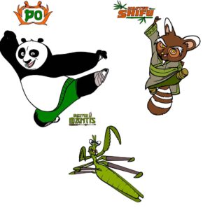 Laser Cutting Designs for KungFuPanda