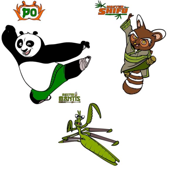 Laser Cutting Designs for KungFuPanda