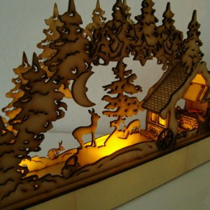 Laser Cutting Designs for LaserCut_-_candle_arch_-_Schwibbogen_Schmiede