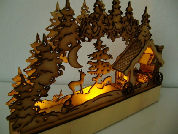 Laser Cutting Designs for LaserCut_-_candle_arch_-_Schwibbogen_Schmiede