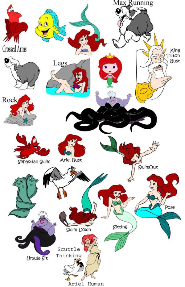 Laser Cutting Designs for Little Mermaid