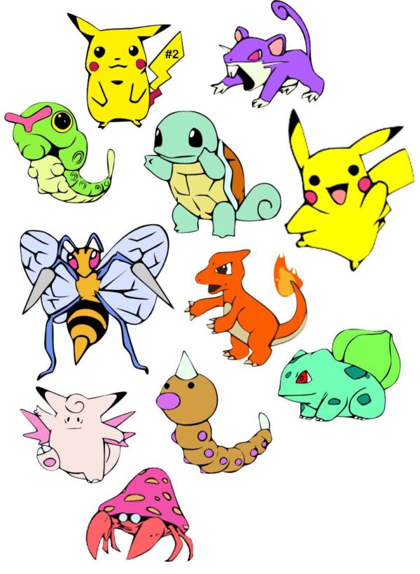 Laser Cutting Designs for Pokemon