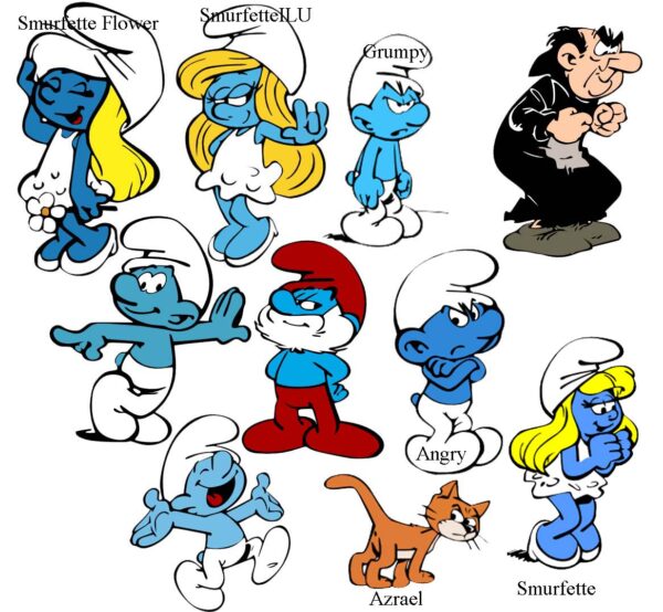 Laser Cutting Designs for Smurfs