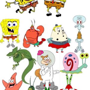 Laser Cutting Designs for SpongeBob