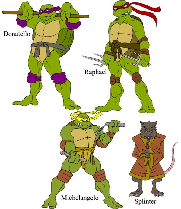 Laser Cutting Designs for TMNT