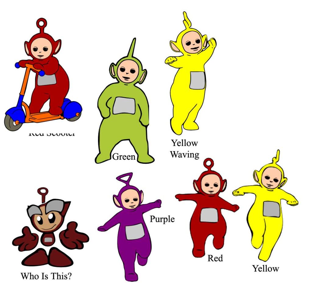 Laser Cut Designs Teletubbies