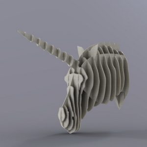 Laser Cutting Designs for Unicornio Head