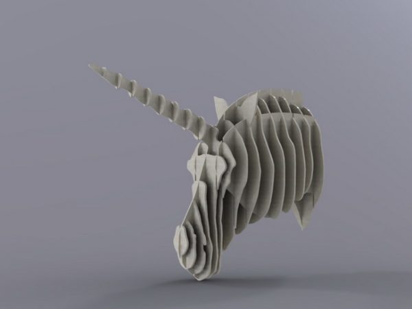 Laser Cutting Designs for Unicornio Head