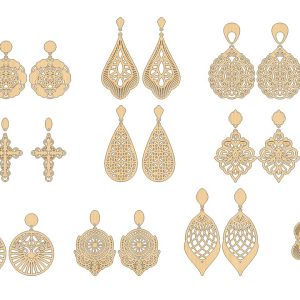 Laser Cutting Designs for earrings 1