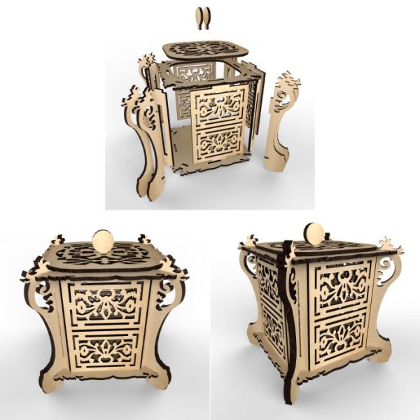 Laser Cutting Designs for tea_house_china